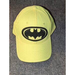Batman DC Comics Hat Neon Yellow Black Adjustable Snapback Cap Logo Made  China